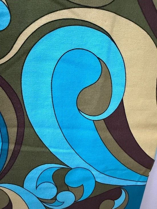 Talbots Turquoise, Olive & Brown Swirl Print Pants - Picture 4 of 4